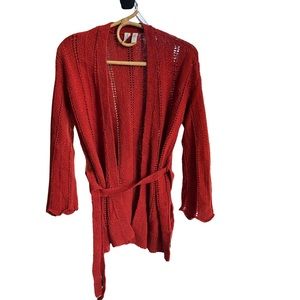 Meadow Rue by Anthropologie Red Cardigan size XSP never worn